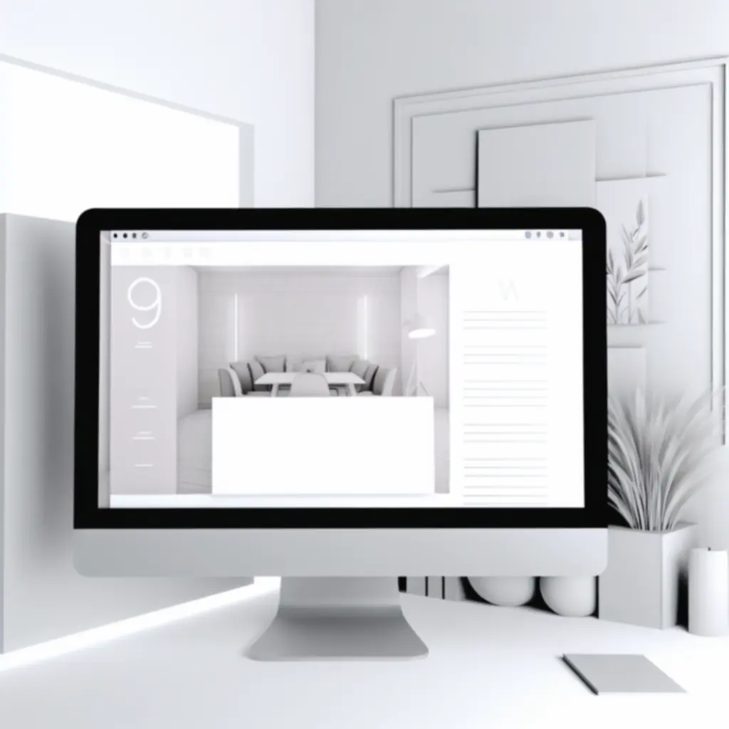 Minimalistisch webdesign op verschillende schermen